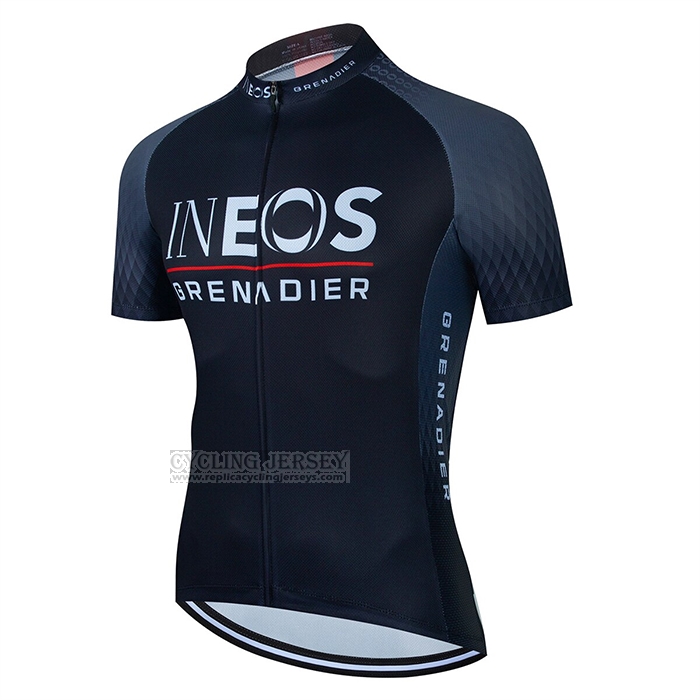 2022 Cycling Jersey Ineos Grenadiers Gray Black Short Sleeve and Bib Short